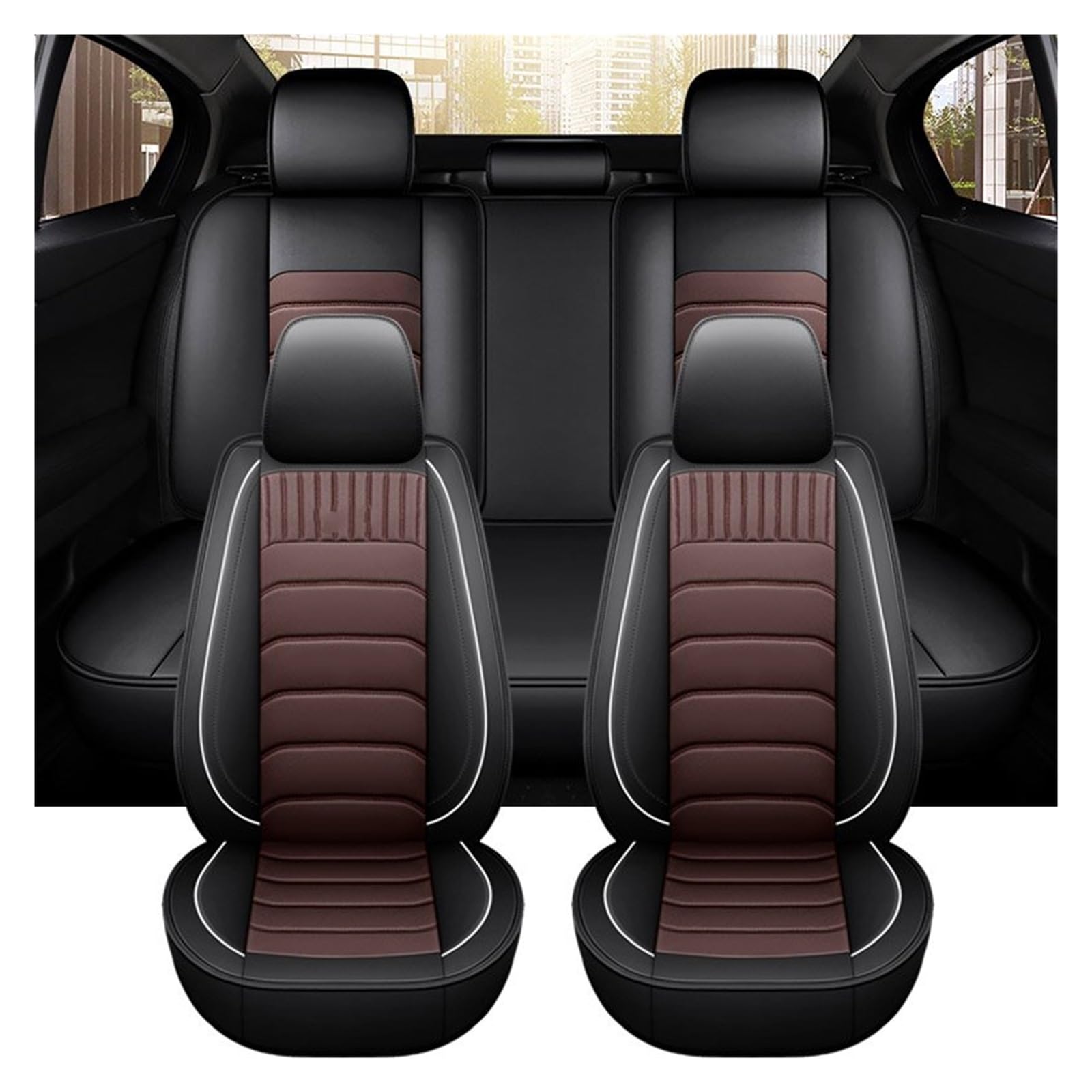 Auto Sitzbezüge Autositzbezug Autositzschutz Zubehör Innenausstattung Komplettes Set Für Geely Für Geometry G Autositzschoner(5 Seats Color 6) von NingRuiBhd