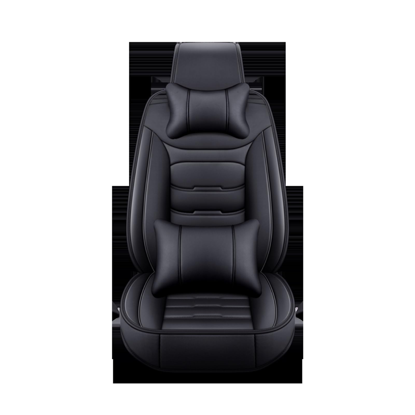 Auto Sitzbezüge Autositzbezug Für Lincoln Für Navigator Für MKS Für MKZ Für MKC Für MKX Für MKT 5 Sitze Alle Modelle Autositzschoner(1 seat Black Pillow) von NingRuiBhd