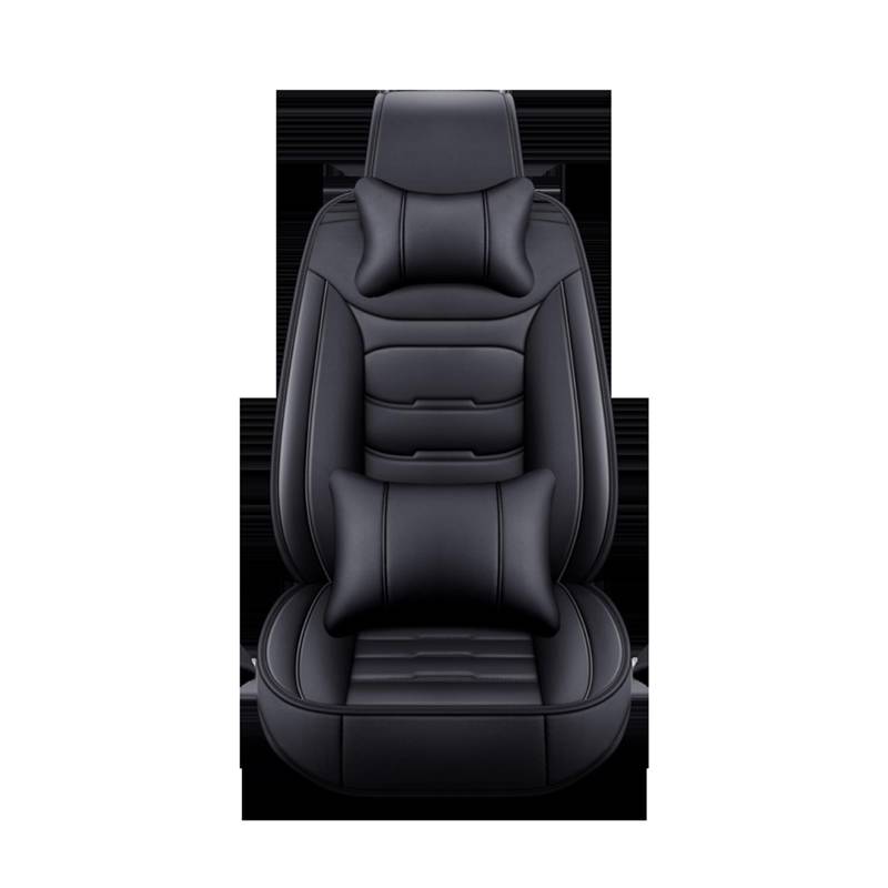 Auto Sitzbezüge Autositzbezug Für Lincoln Für Navigator Für MKS Für MKZ Für MKC Für MKX Für MKT 5 Sitze Alle Modelle Autositzschoner(1 seat Black Pillow) von NingRuiBhd