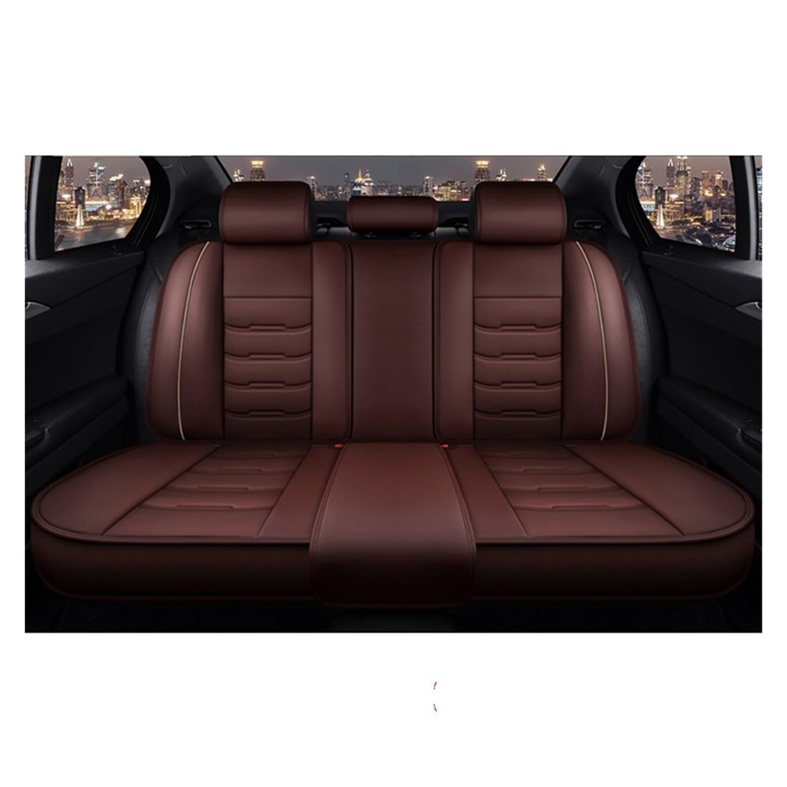 Auto Sitzbezüge Autositzbezug Für Lincoln Für Navigator Für MKS Für MKZ Für MKC Für MKX Für MKT 5 Sitze Alle Modelle Autositzschoner(4 Rear seat Cover) von NingRuiBhd