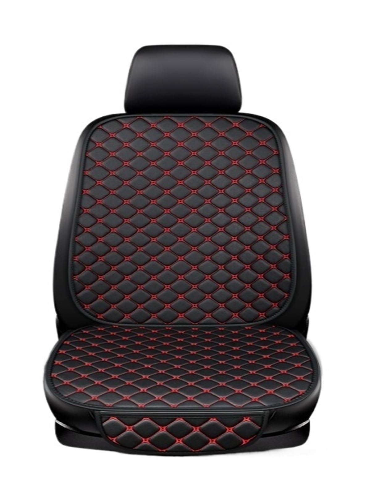 Auto Sitzbezüge Autositzbezug Kissen Zubehör Innenraum Sitzschutz Für Peugeot 208 Autositzschoner(Black Red 5 Seat) von NingRuiBhd