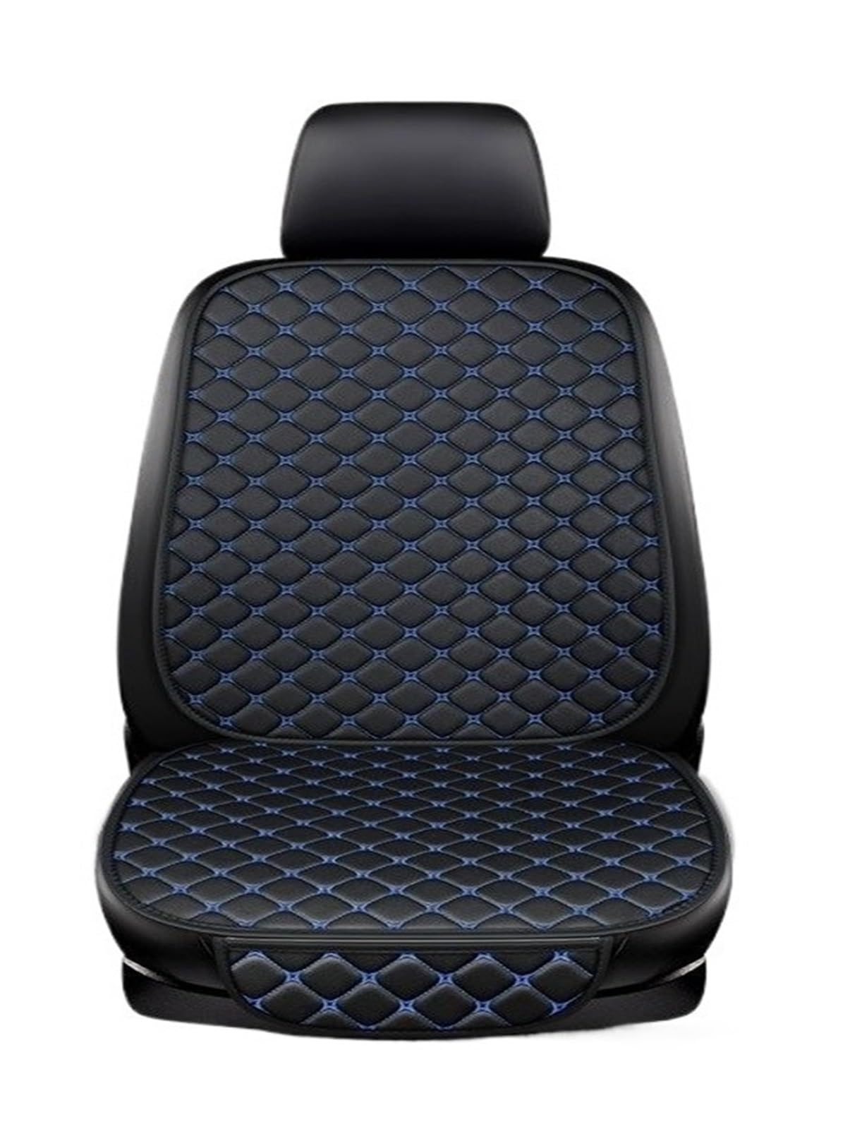 Auto Sitzbezüge Autositzbezug Kissen Zubehör Innensitzschutz Für Ford Für Kuga Für Astra Autositzschoner(Black Blue 1 Seat) von NingRuiBhd