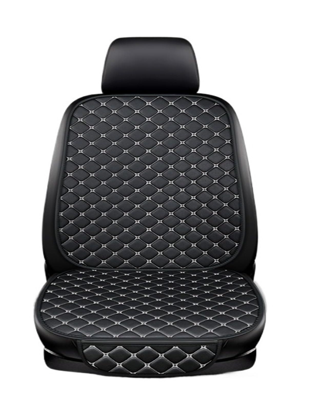 Auto Sitzbezüge Autositzbezug Kissen Zubehör Innensitzschutz Für Toyota Für Corolla Für Prius Autositzschoner(Black White 1 Seat) von NingRuiBhd