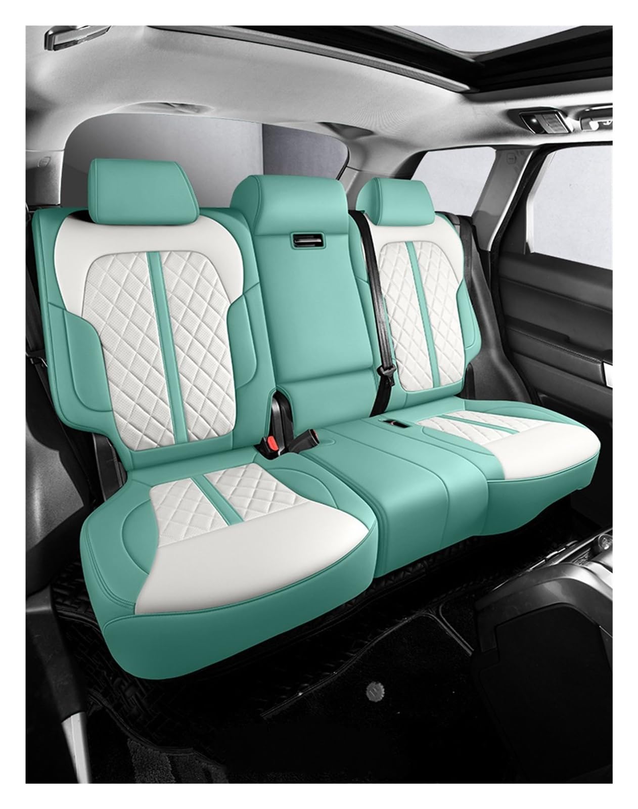 Auto Sitzbezüge Autositzbezug Sitzschutz Autozubehör Innenausstattung Komplettset Autos Für Geely Für Geometry C Autositzschoner(3 PCS Color 25) von NingRuiBhd