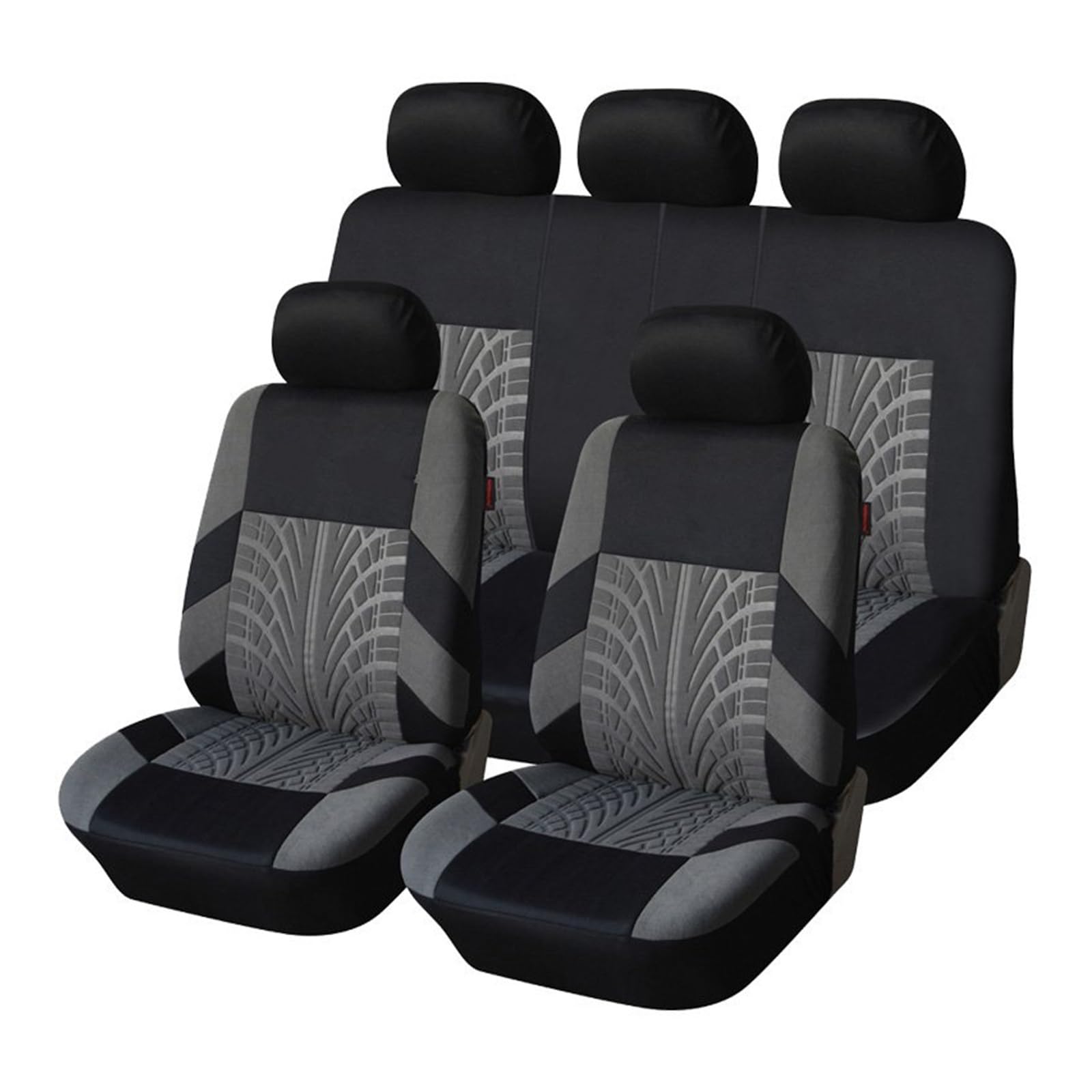 Auto Sitzbezüge Autositzbezug Universal Set Car Styling Innenzubehör Für Skoda Für Octavia Autositzschoner(Gray Full Set) von NingRuiBhd