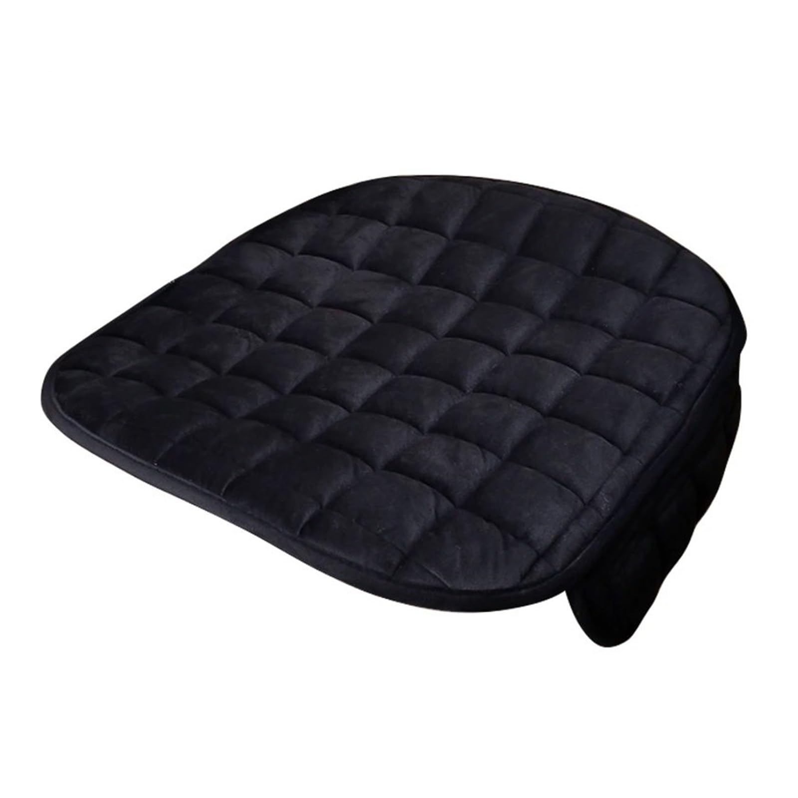 Auto Sitzbezüge Autositzbezug Winter Warmes Sitzkissen Anti-Rutsch-Universal-Vorderstuhlsitz Atmungsaktives Pad Autositzschutz Autositzschoner(Black Front 1 pc) von NingRuiBhd