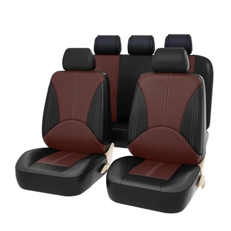 Auto Sitzbezüge Für BYD Für F0 Für F3 Für F6 Für G3 Für G6 Für S6 Auto Sitz Abdeckung 2/5 Sitze Automobil Sitz Schutz Auto Styling Autositzschoner(ZT04-5Seats-Brown) von NingRuiBhd