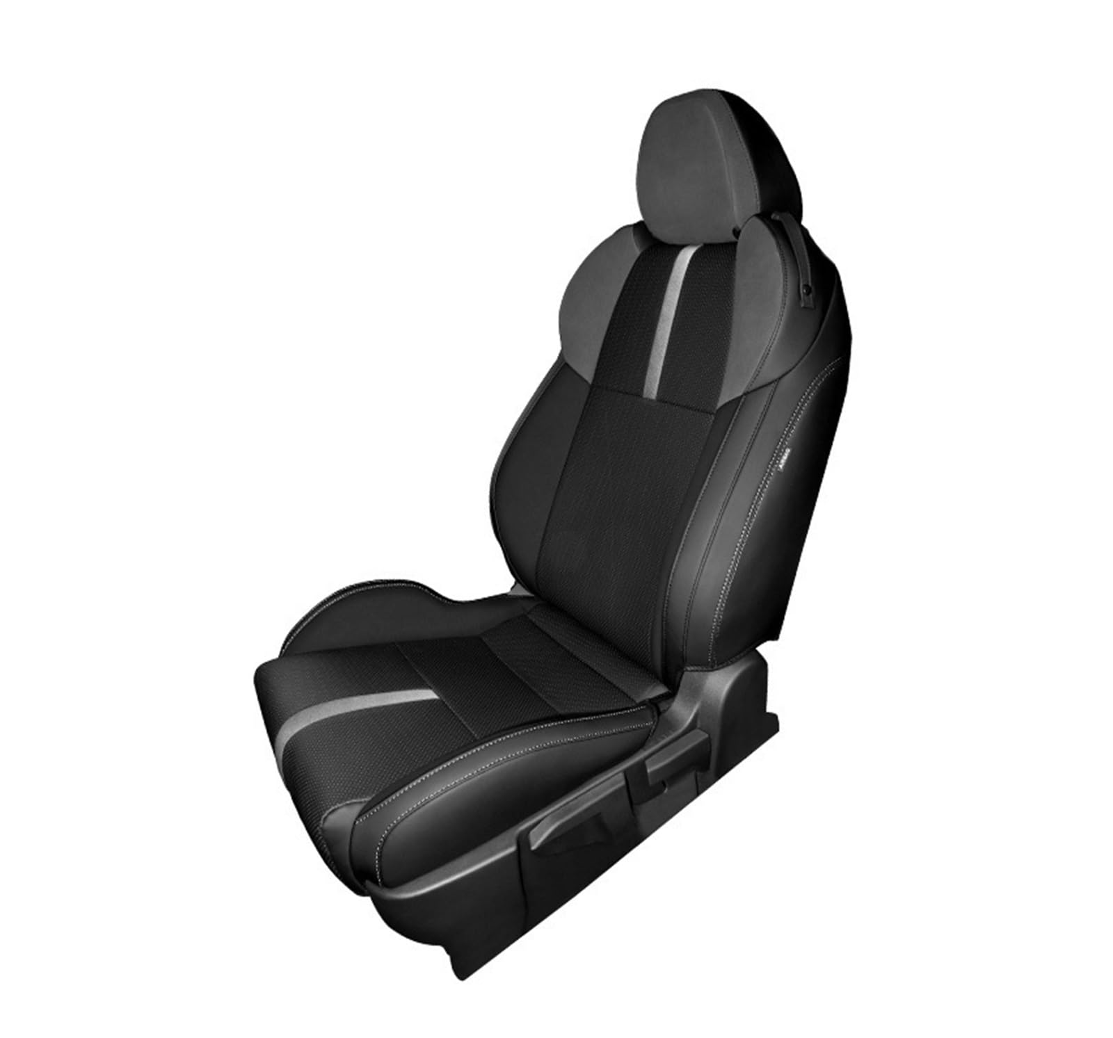 Auto Sitzbezüge Für Toyota Für GR86 Für Subaru Für BRZ-2022 Auto Sitze Abdeckung Schutz Kissen Pad wasserdichte Auto Zubehör Autositzschoner(Black and Sliver,Front Seats) von NingRuiBhd