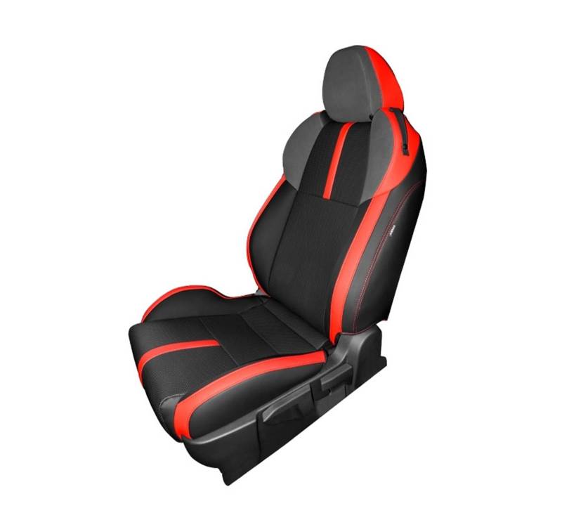 Auto Sitzbezüge Für Toyota Für GR86 Für Subaru Für BRZ-2022 Auto Sitze Abdeckung Schutz Kissen Pad wasserdichte Auto Zubehör Autositzschoner(Red and Black,Front Seats) von NingRuiBhd