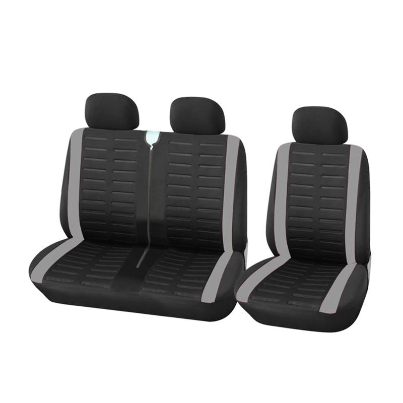 Auto Sitzbezüge Universal Auto LKW 2 + 1 Typ Split Sitz Kissen Abdeckung Schutz Sitz Für Peugeot Für Boxer Für Expert Autositzschoner(Gray) von NingRuiBhd