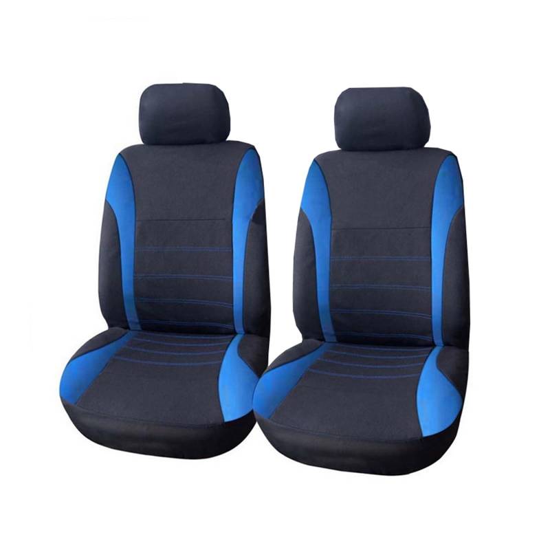 Auto Sitzbezüge Universal Auto Vordersitzbezug Protektoren Set Für Skoda Für Fabia Autositzschoner(Blue 2 Pieces) von NingRuiBhd