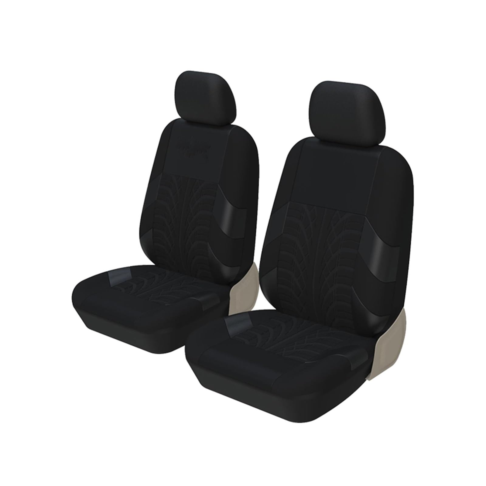 Auto Sitzbezüge Vollständiger Satz Autositzbezüge Universeller Vorderteilschutz Passend Für Die Meisten Autos Für Opel Für Astra Autositzschoner(B 2pcs Front Black) von NingRuiBhd