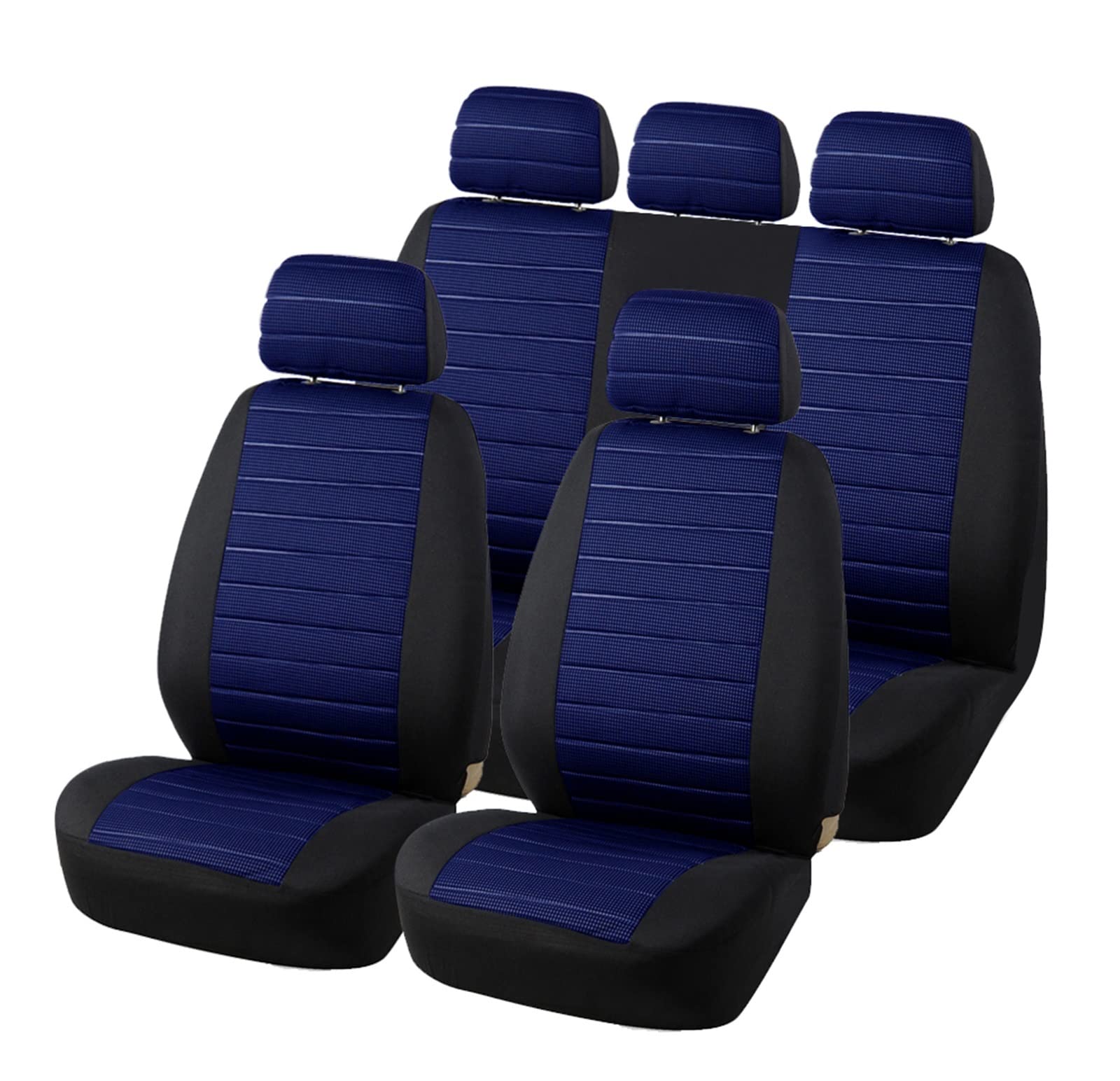 Auto Sitzbezüge Vordere Autositzbezüge Universal Die Meisten Autos SUV Autozubehör Autositzbezug Für Toyota 3 Für Farbe Autositzschoner(Blue Full Set) von NingRuiBhd