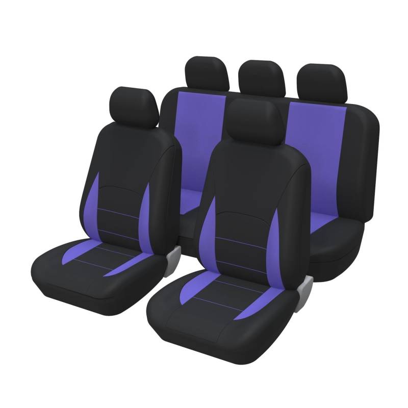 Auto Sitzbezüge Vorne/Hinten Auto Sitz Abdeckung Seat Protector Für Buick Für Enclave Für Encore Für Lacrosse Für Excelle Für Regal Autositzschoner(E-Purple) von NingRuiBhd