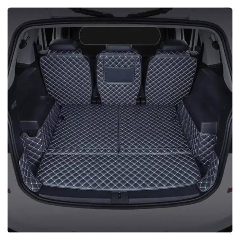 Kofferraum-Bodenmatte Kofferraumabdeckung wasserdichte Matten Für VW Für Touran L 2006 2007 2008 2009 2010 2011 2012 2013 2014 2015 2016 2017 2018 2019 2020 2021 Kofferraumwanne(Bronze Yellow) von NingRuiBhd