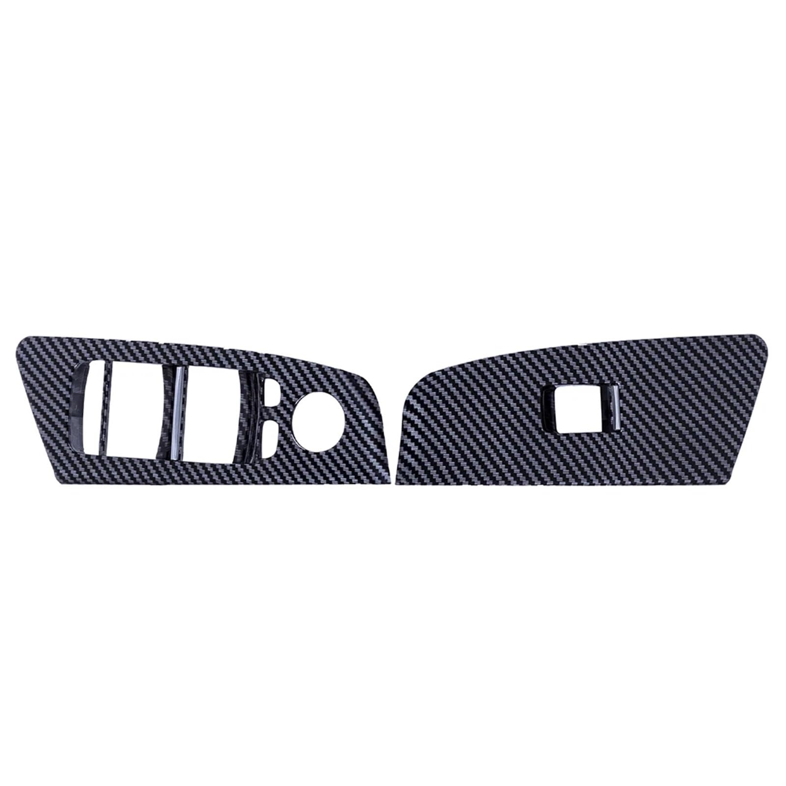 Mittelkonsolenverkleidung 2 Stücke Carbon Fiber Auto Innenausstattung Frontfenster Schalter Schloss Abdeckung Trim Für G30 Für G31 Für G38 2018 2019 2020 2021 Navigation Panel Trim(LHD) von NingRuiBhd