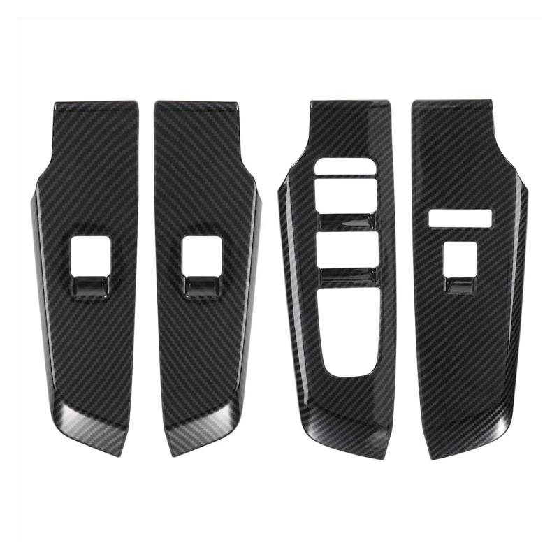 Mittelkonsolenverkleidung Auto Carbon Fiber Fenster Glas Lift-Taste Schalter Abdeckung Trim Tür Armlehne Panel Für Für Outlander 2022 Navigation Panel Trim von NingRuiBhd