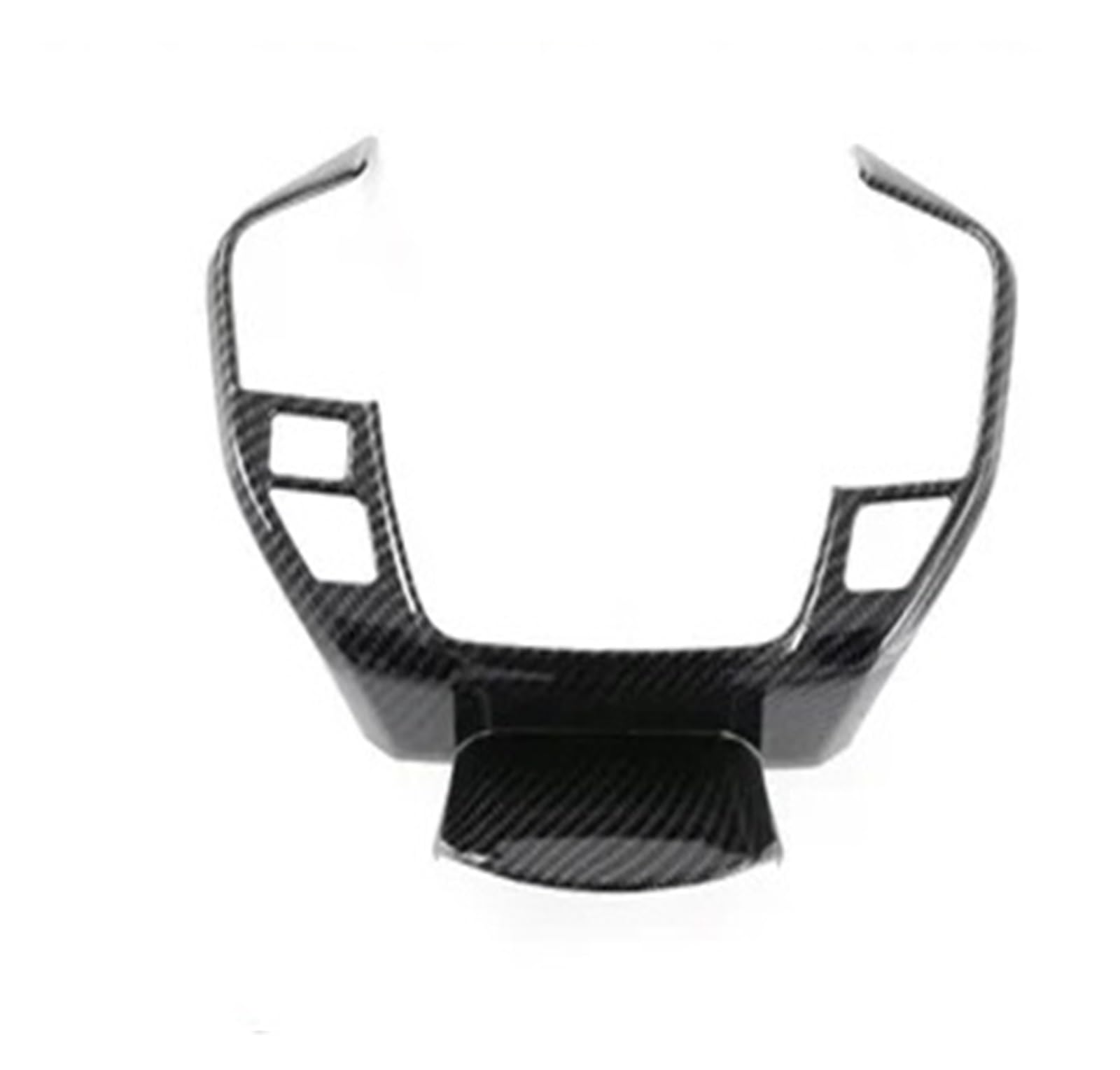 Mittelkonsolenverkleidung Auto Carbon Fiber Innen Aufkleber Lenkrad Shift Radio Tür Panel Konsole Für Toyota Für Bz4x 2022 2023 Navigation Panel Trim(Steering Wheel Cover) von NingRuiBhd