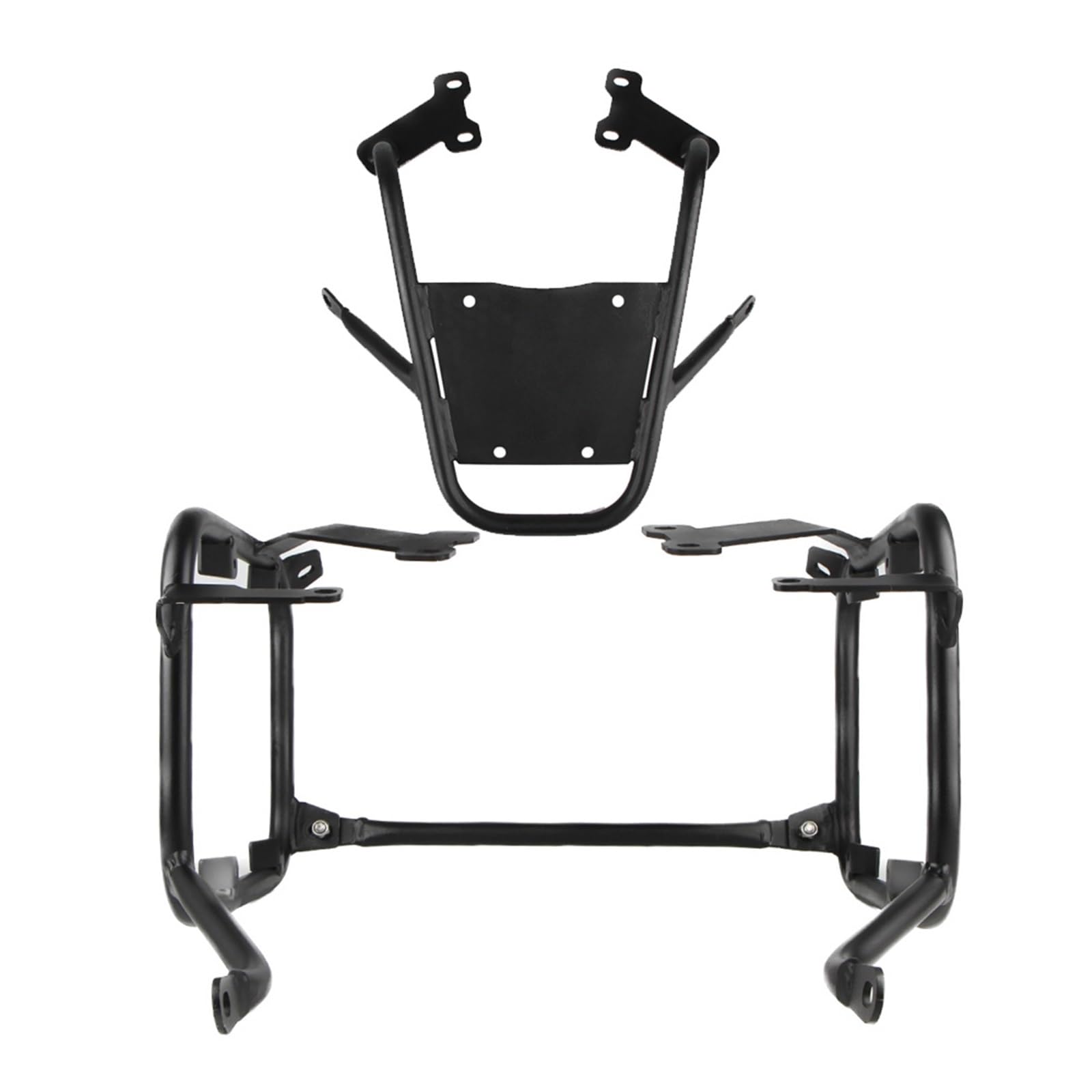 Motorrad Hinterer Gepäckträger Für CB400X Für CB500X 2019 2020 2021 2022 Motorrad Stamm Fall Packtaschen Halterung Edelstahl Gepäck Rack Moto Gepäckträger(Black) von NingRuiBhd