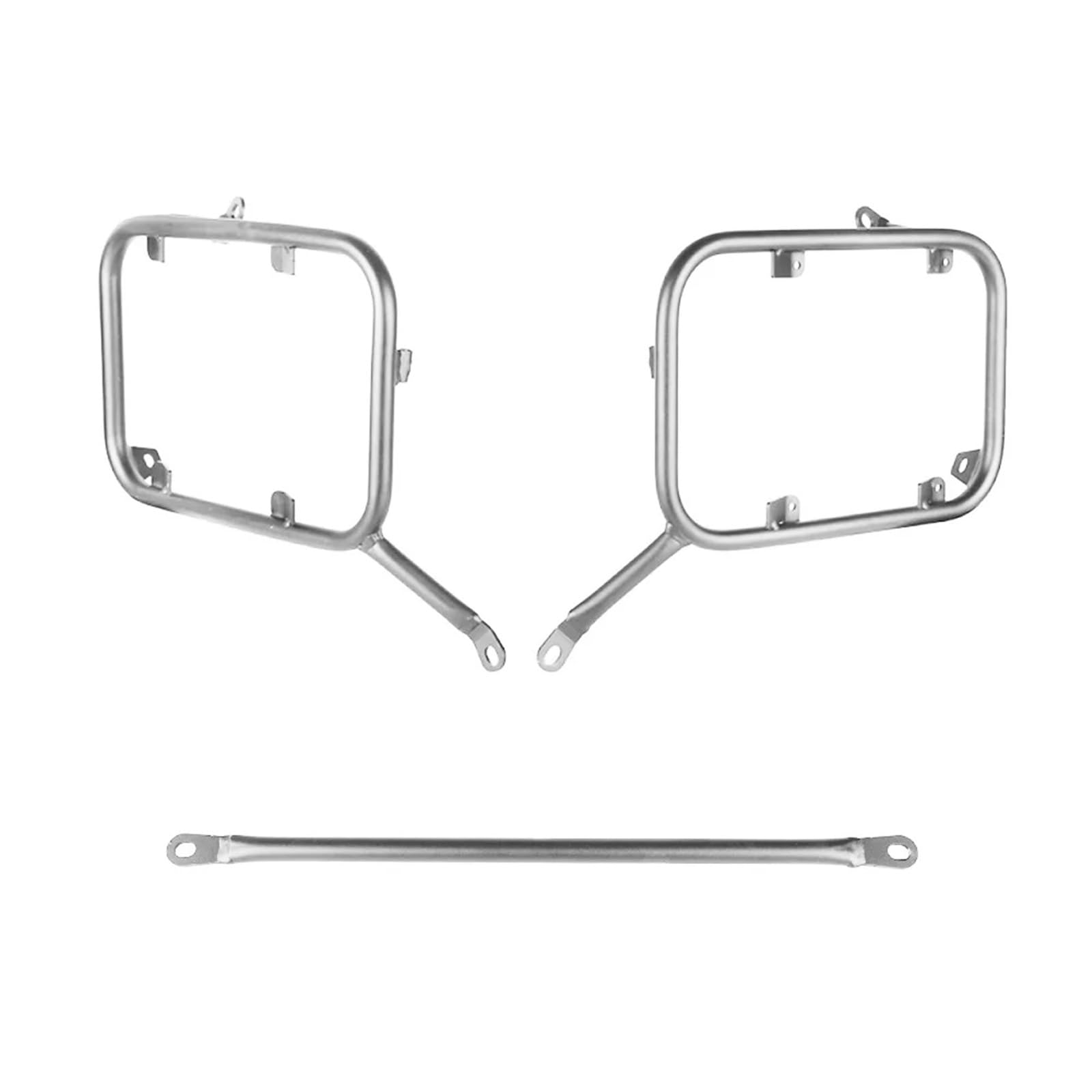 Motorrad Hinterer Gepäckträger Für Kawasaki Für Versys Für 1000 2019 2020 2021 2022 Motorrad Aluminium Seite Box Rack Gepäck Fall Satteltasche Halter Pannier Halterung Moto Gepäckträger(Silver) von NingRuiBhd