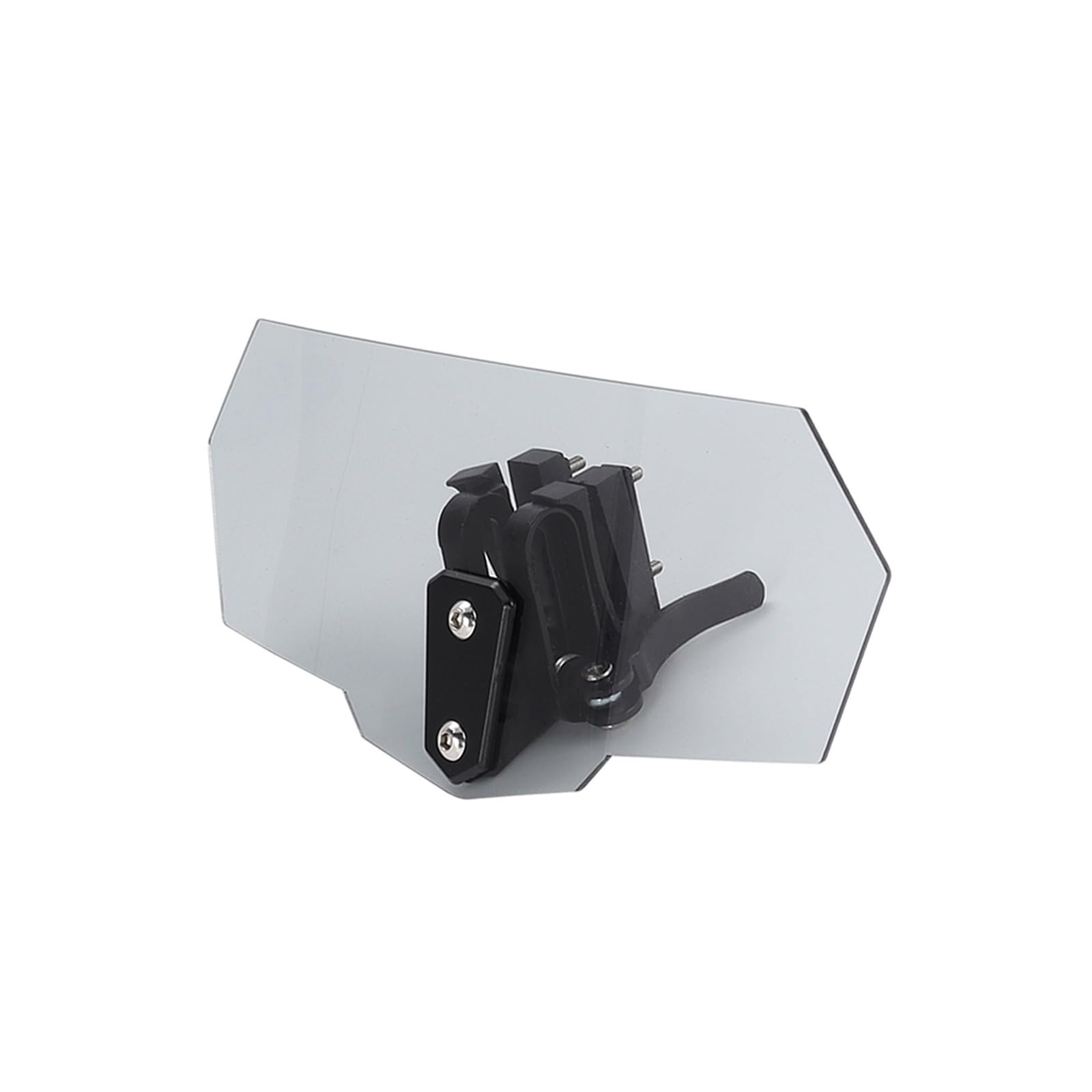 NingRuiBhd Motorrad Windschild Niversal Motorrad Risen Clip Auf Windschutzscheibe Windschutzscheibe Verlängerung Spoiler Air Deflektor Für Kawasaki Windschild(Gray-Black Bracket) von NingRuiBhd