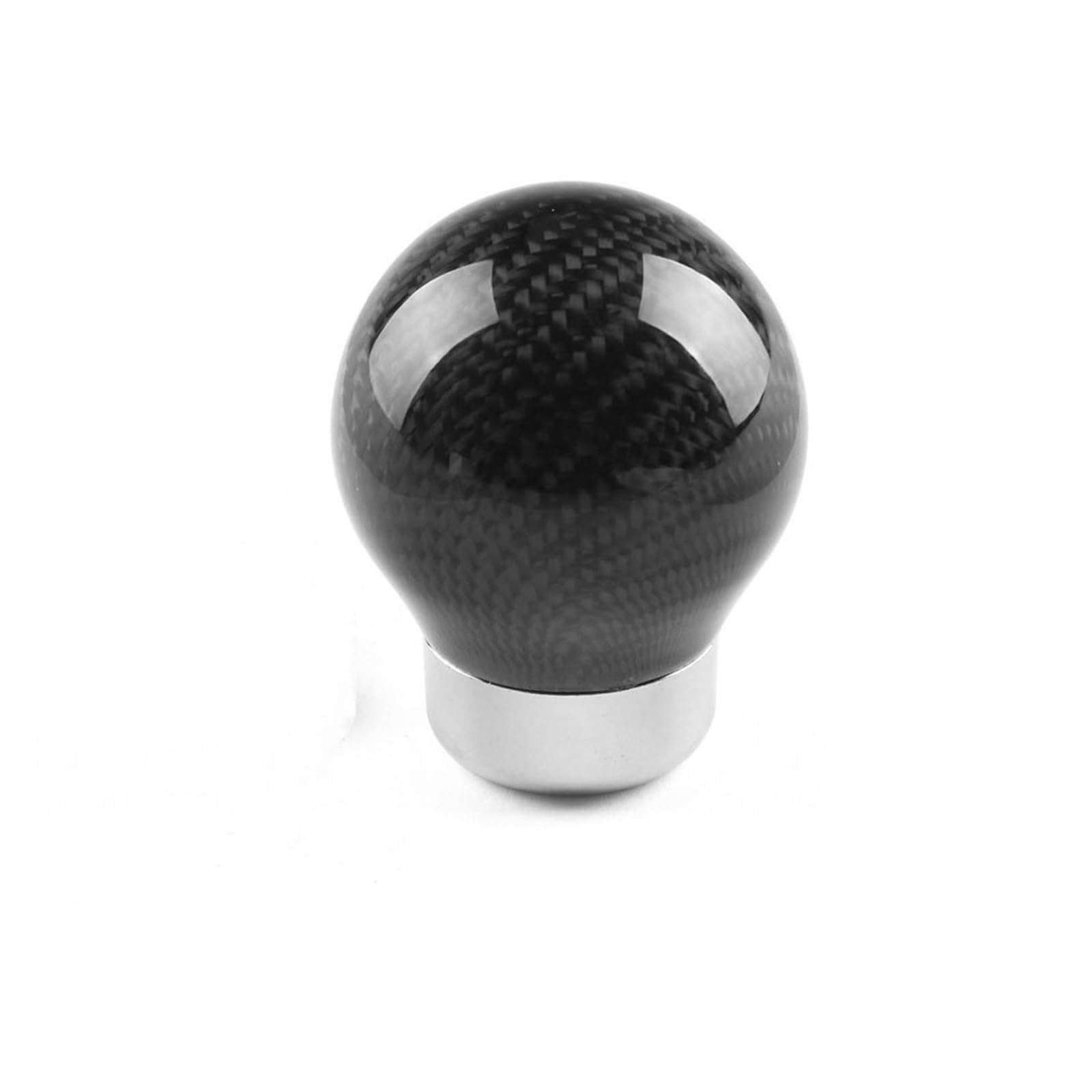 Schaltknauf Abdeckung Carbon Fiber Schaltknauf Schaltgetriebe Schalthebelknopf Runder Kugelform Griffknopf Auto Schaltknauf Abdeckung(No Logo Ball Shape 2) von NingRuiBhd