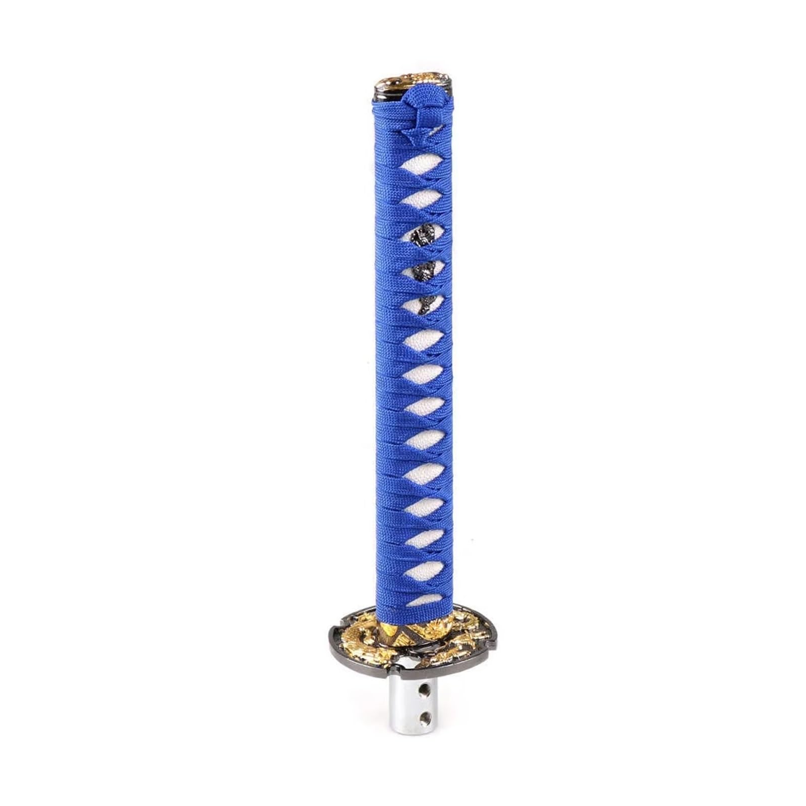 Schaltknauf Abdeckung Kurzer Samurai Schwert Schaltknauf Im JDM Stil 260 Mm Metallbeschwerter Sport Katana Schaltknauf Auto Schaltknauf Abdeckung(Blue with White) von NingRuiBhd