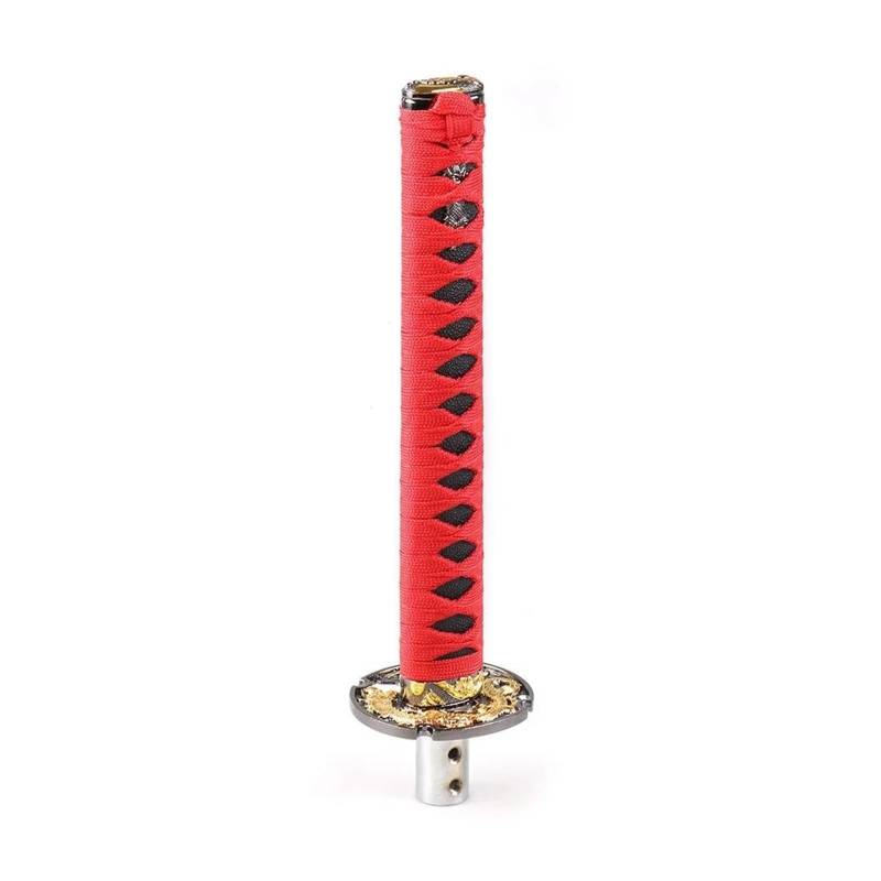 Schaltknauf Abdeckung Kurzer Samurai Schwert Schaltknauf Im JDM Stil 260 Mm Metallbeschwerter Sport Katana Schaltknauf Auto Schaltknauf Abdeckung(Red with Black) von NingRuiBhd