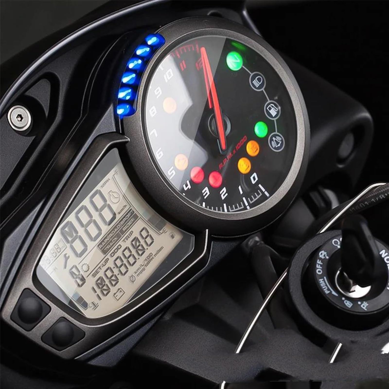 Tacho Schutzfolie Für Straße Für Geschwindigkeit Für Triple Für Daytona 675 675R Für Tiger 1050 Für Sport Motorrad TPU Dashboard Screen Protector von NingRuiBhd