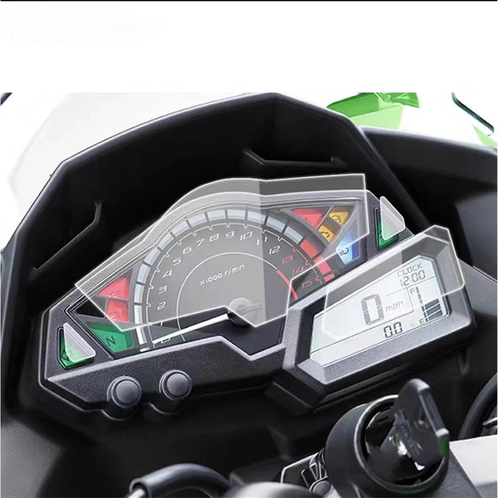 Tacho Schutzfolie Motorrad Scratch Cluster Screen-Dashboard Schutz Film Schutz Für Kawasaki Für Z300 Für Ninja300 Für Ninja250R Motorrad Instrumentenfilm von NingRuiBhd