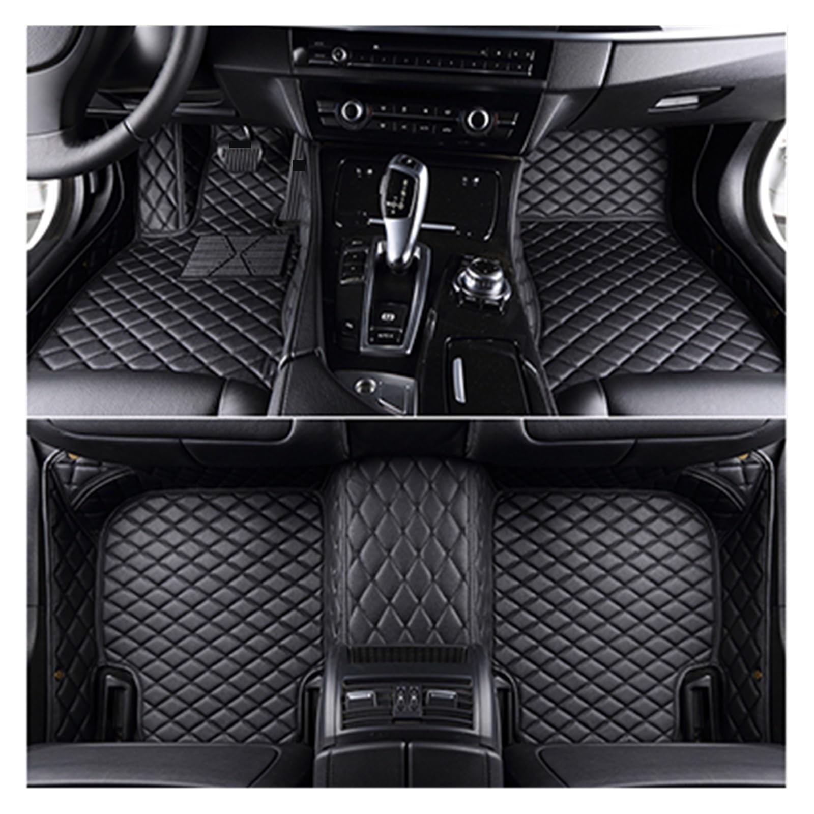 Van-Fußmatten Auto-Fußmatten Teppich Für X5 Für E70 2006 2007 2008 2009 2010 2011 2012 2013 Automatten-Set(All Black) von NingRuiBhd