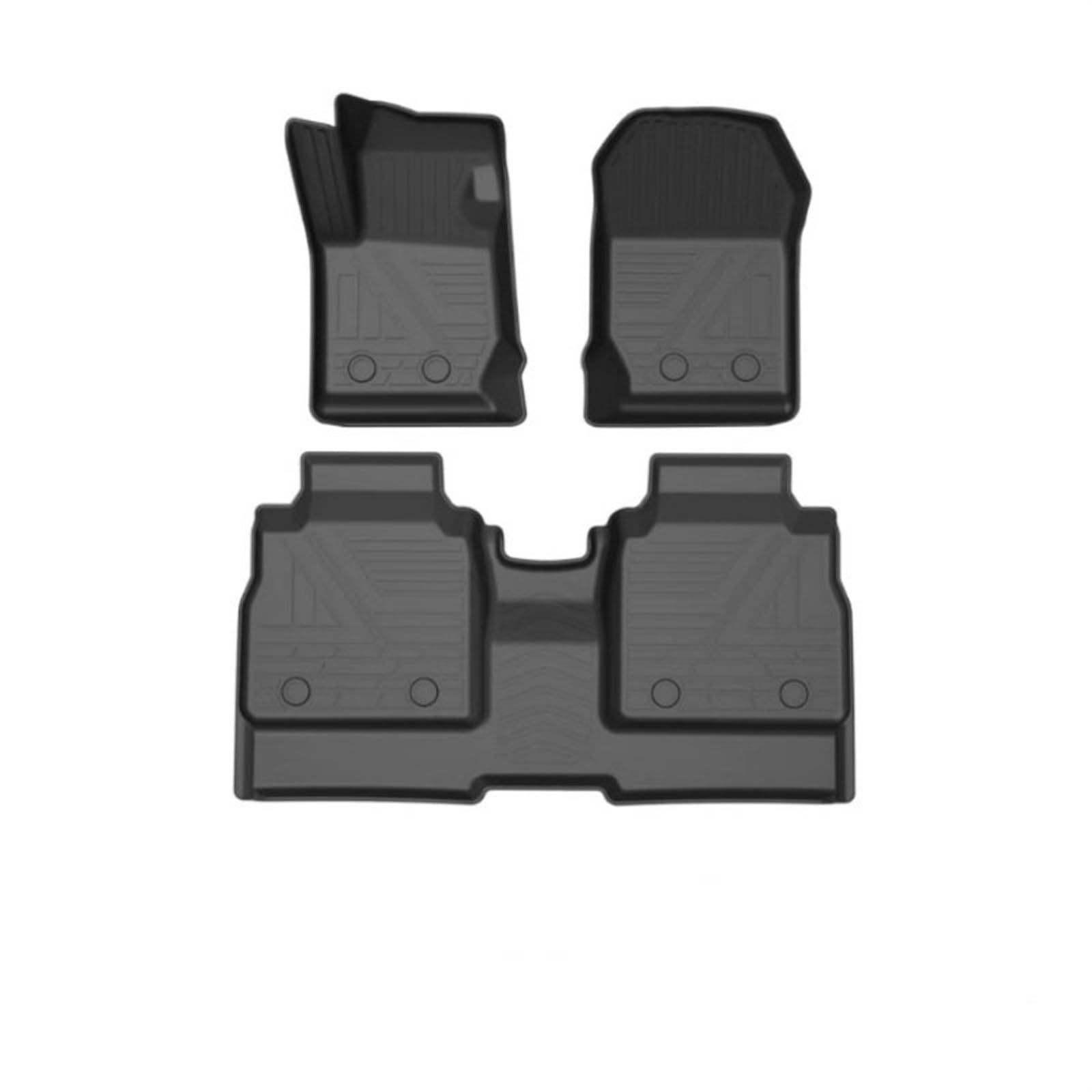 Van-Fußmatten Auto-Kofferraummatten Cargo Liner Matte Wasserdicht Anti-Rutsch-Fußpolster Für GWM Für POER Für Cannon Ute P Serie 2019 2020 2021 2022 Automatten-Set(LHD Style B) von NingRuiBhd