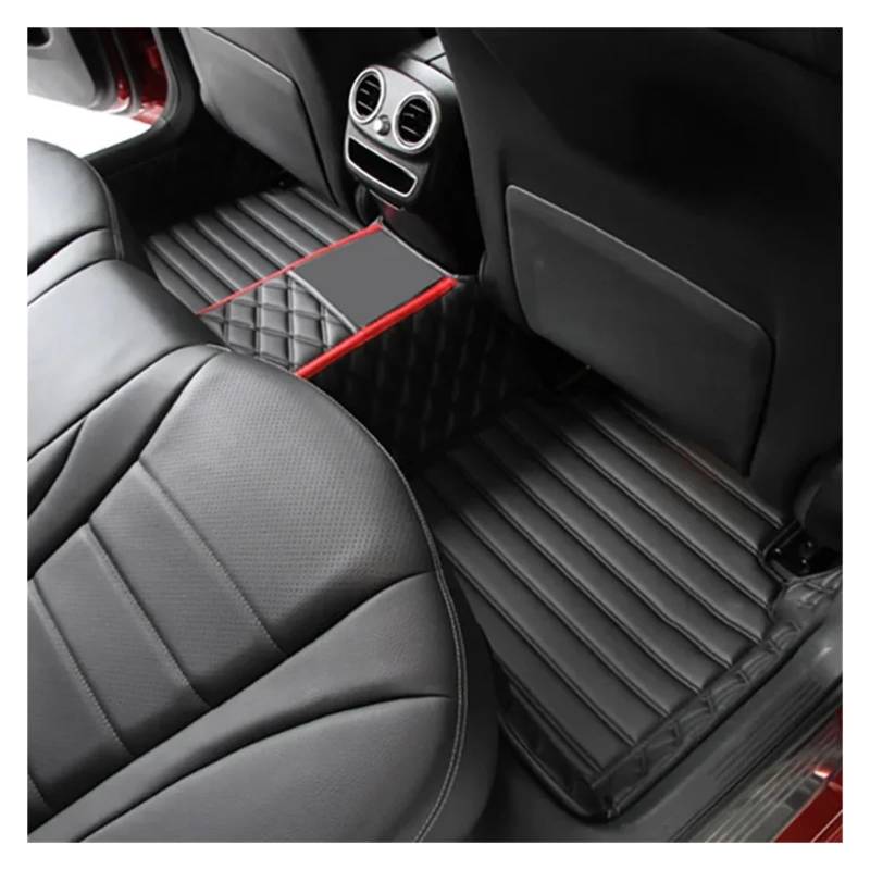 Van-Fußmatten Benutzerdefinierte 3D-Abdeckung Auto-Bodenmatte Fußverkleidung Liner Für A4 Für B7 2004 2005 2006 2007 2008 Automatten-Set(Back Row) von NingRuiBhd