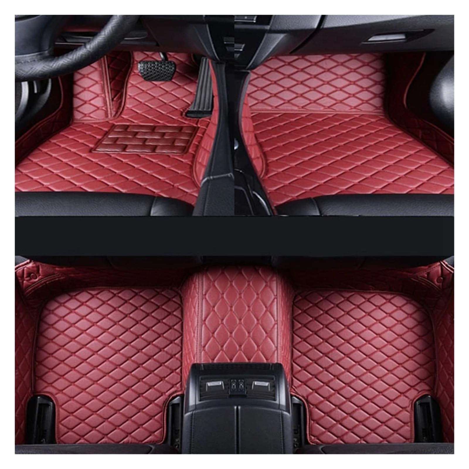 Van-Fußmatten Custom Car Fußmatten Leder Teppich Für Suzuki Für Grand Für Vitara 2007 2008 2009 2010 2011 2012 2013 2014 2015 2016 2017 Automatten-Set(Wine red) von NingRuiBhd