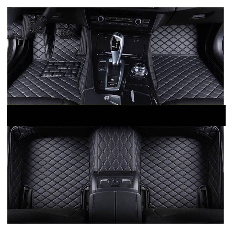 Van-Fußmatten Custom Car Fußmatten Teppich Boden Liner Leder Für Suzuki Für Ignis 2015 2016 2017 2018 2019 2020 2021 2022 2023 Automatten-Set(All Black) von NingRuiBhd