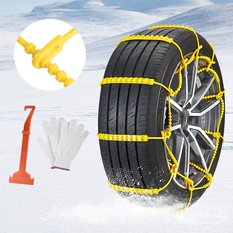 Schneeketten Auto 10 Stück Ninonly Universal Schneeketten SUV für Verschiedene Raue Straßenbedingungen Wie Schnee Schlamm Klettern und Eis schneeketten für Auto für Reifenbreite 165-275mm von Ninonly