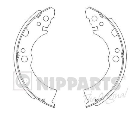 Bremsbackensatz Hinterachse Nipparts J3501001 von Nipparts