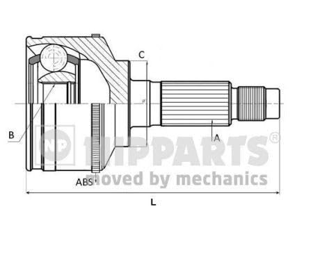 Nipparts J2821157 Gelenksatz, Antriebswelle von Nipparts