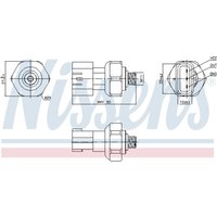 Druckschalter, Klimaanlage NISSENS 301090 von Nissens