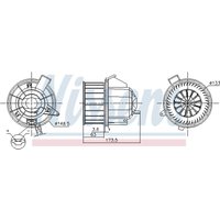 Innenraumgebläse NISSENS NIS 87617 von Nissens