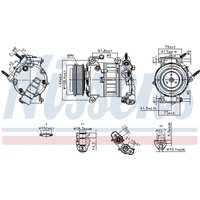 Klimakompressor NISSENS 890589 von Nissens