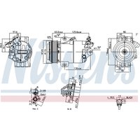 Klimakompressor NISSENS 891012 von Nissens