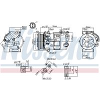 Kompressor, Klimaanlage NISSENS 890210 von Nissens