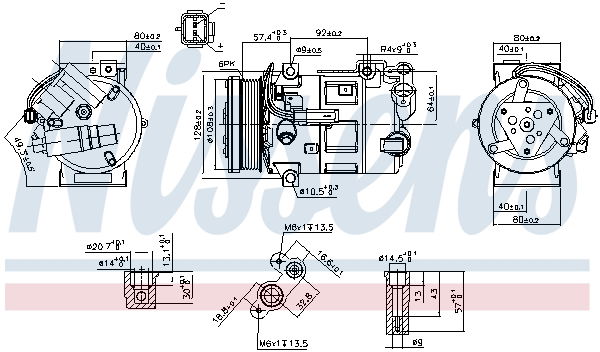 Kompressor, Klimaanlage Nissens 890210 von Nissens