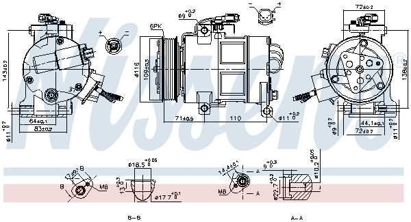 Kompressor, Klimaanlage Nissens 890249 von Nissens