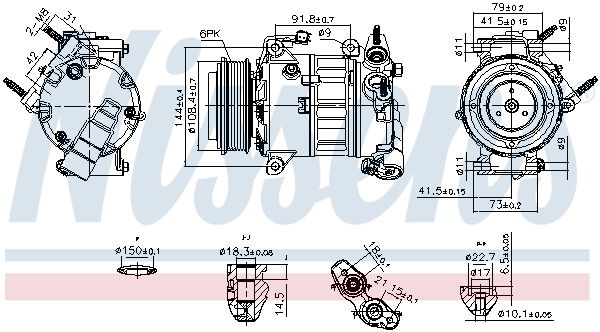 Kompressor, Klimaanlage Nissens 890589 von Nissens