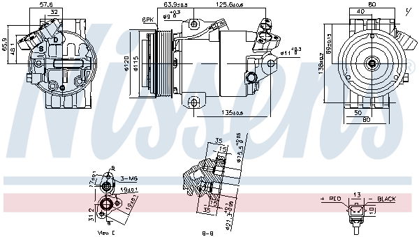 Kompressor, Klimaanlage Nissens 891012 von Nissens