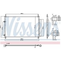 Kondensator, Klimaanlage NISSENS 940953 von Nissens