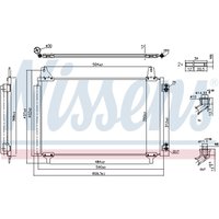 Kondensator, Klimaanlage NISSENS NIS 941296 von Nissens