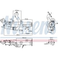 Kühler, Abgasrückführung NISSENS 989448 von Nissens